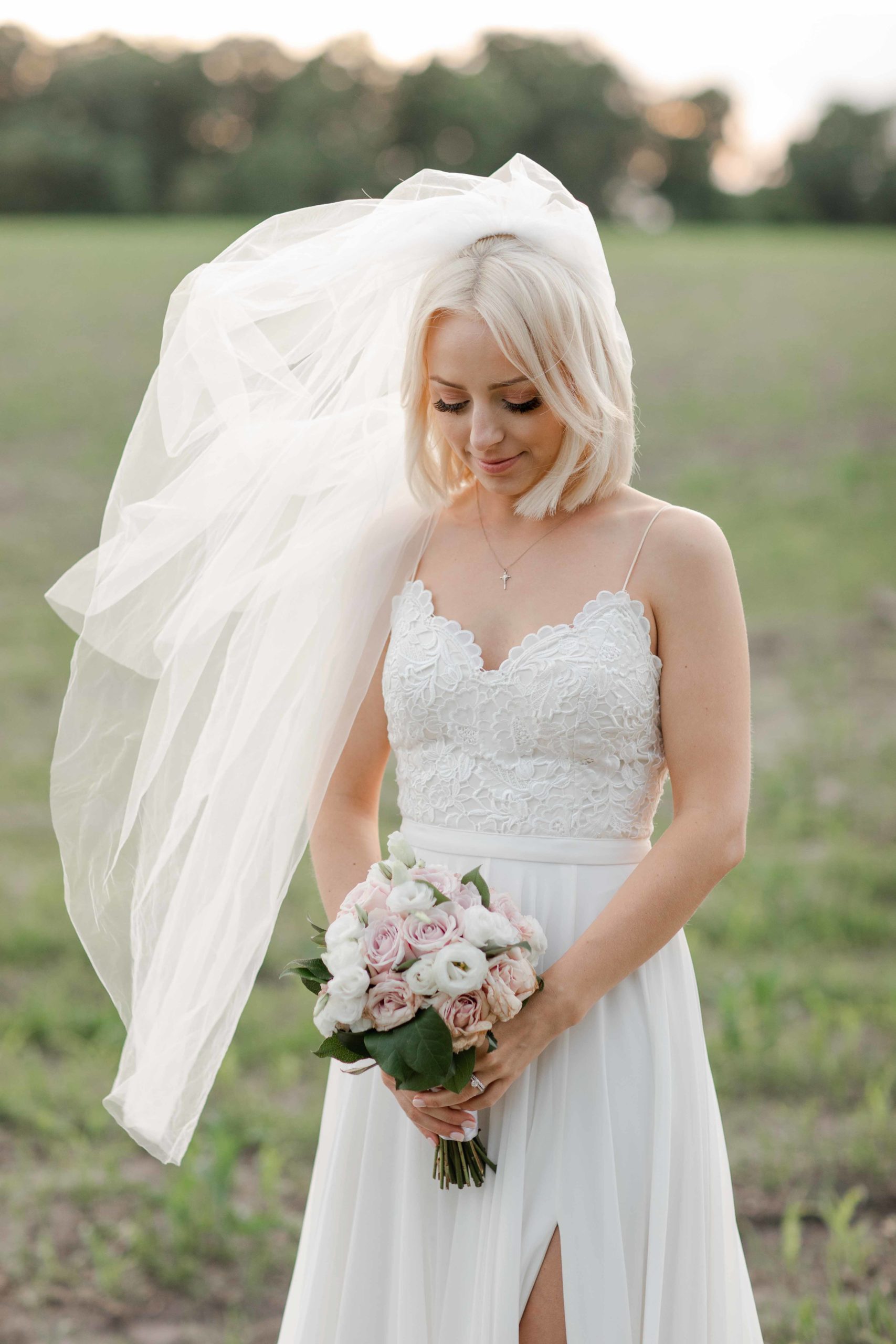 Bride Portrait by Geneva, Illinois Wedding Photographer