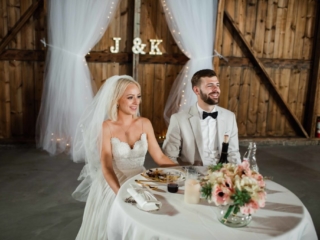 Bride and Groom candid moments at Reception by Geneva Wedding Photographer