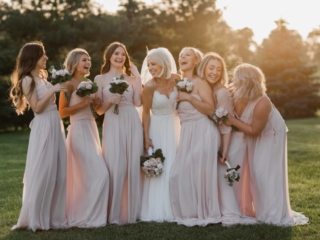 Bridesmaids portraits fun by Geneva, Illinois Wedding Photographer