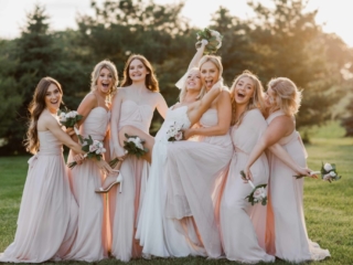 Bridesmaids portraits fun, happy, and candid by Geneva, IL Wedding Photographer