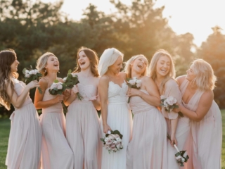 Bridesmaids portraits fun happy by Geneva, IL Wedding Photographer