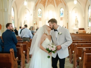 Catholic Church Ceremony Photos by Elgin Illinois Wedding Photographer