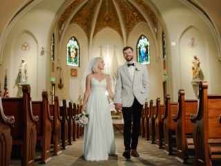 Catholic Church Wedding Ceremony Photos by Geneva Wedding Photographer
