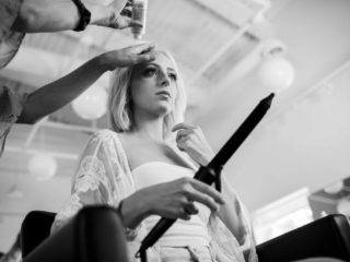 Getting Ready Photos at Elle Salon in Elgin, Illinois
