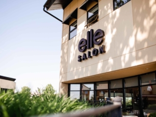 Wedding Photographer Getting Ready Photos at Elle Salon in Elgin, Illinois