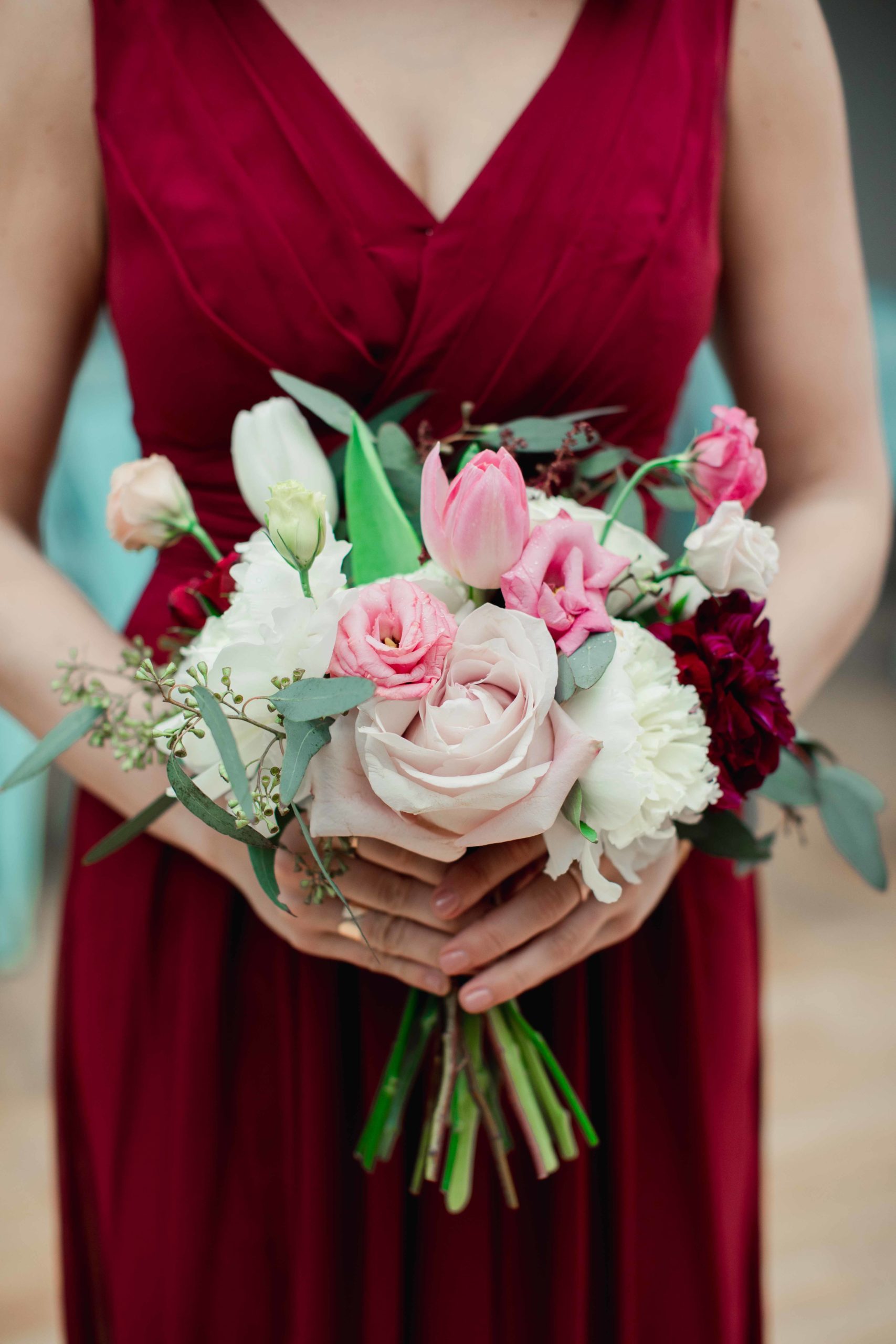 Chicago Illinois Wedding Photography bridesmaids bouquet at the Joinery