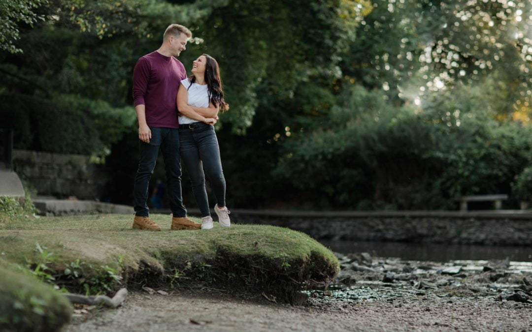 Naperville Riverwalk Engagement Photography by Illinois Photographer Brent and Danielle