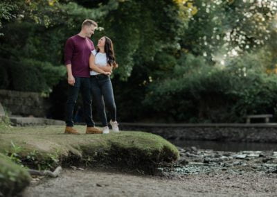 Naperville Riverwalk Engagement Photography by Illinois Photographer Brent and Danielle