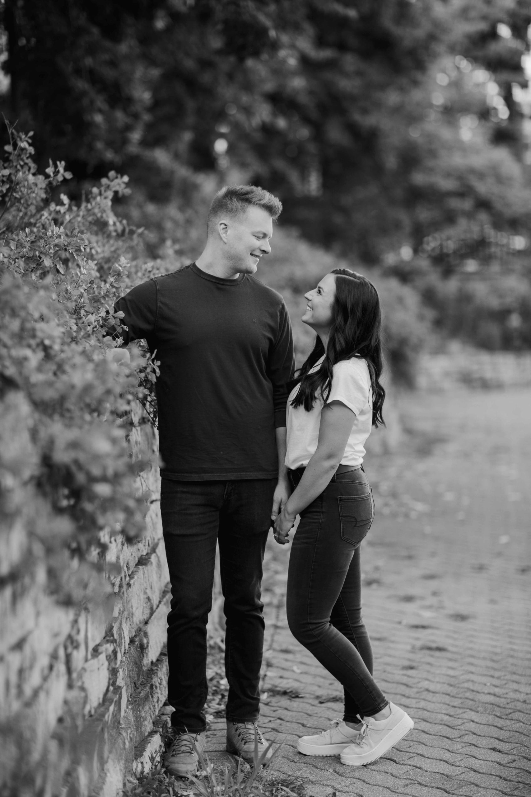 Naperville Riverwalk Engagement Photography by Naperville IL Engagement Photographer