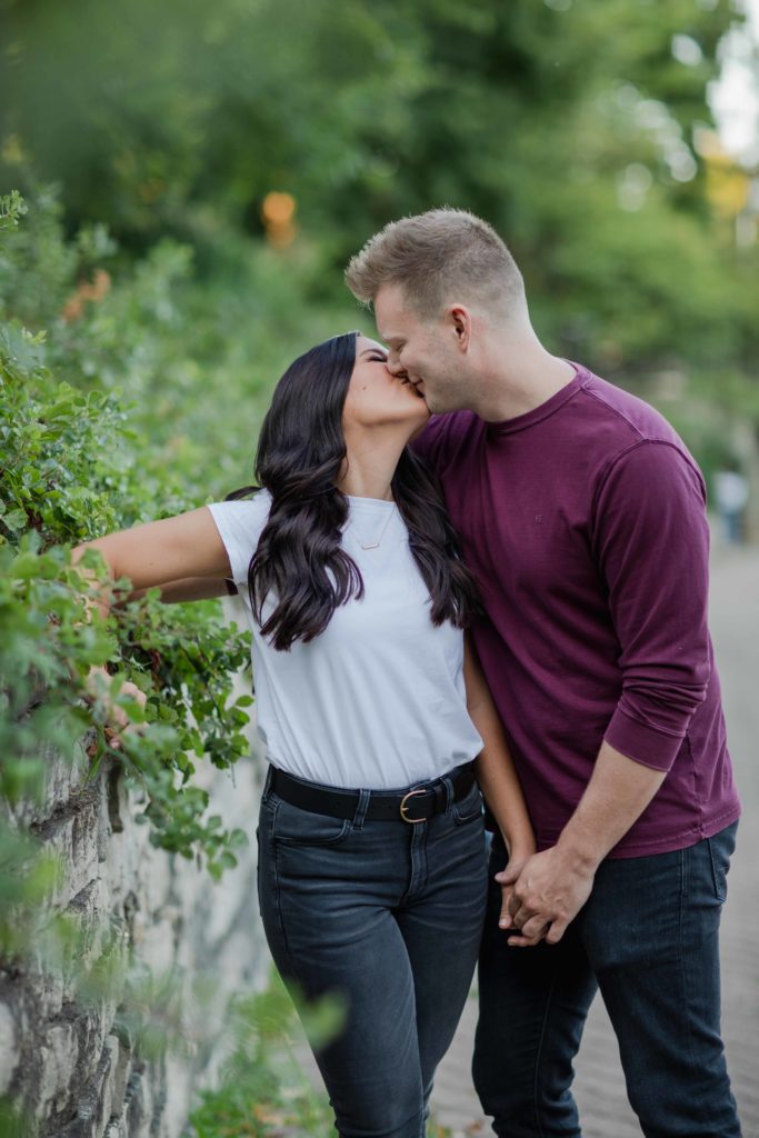 Naperville Riverwalk Engagement Photography by Naperville Illinois Engagement Photographer
