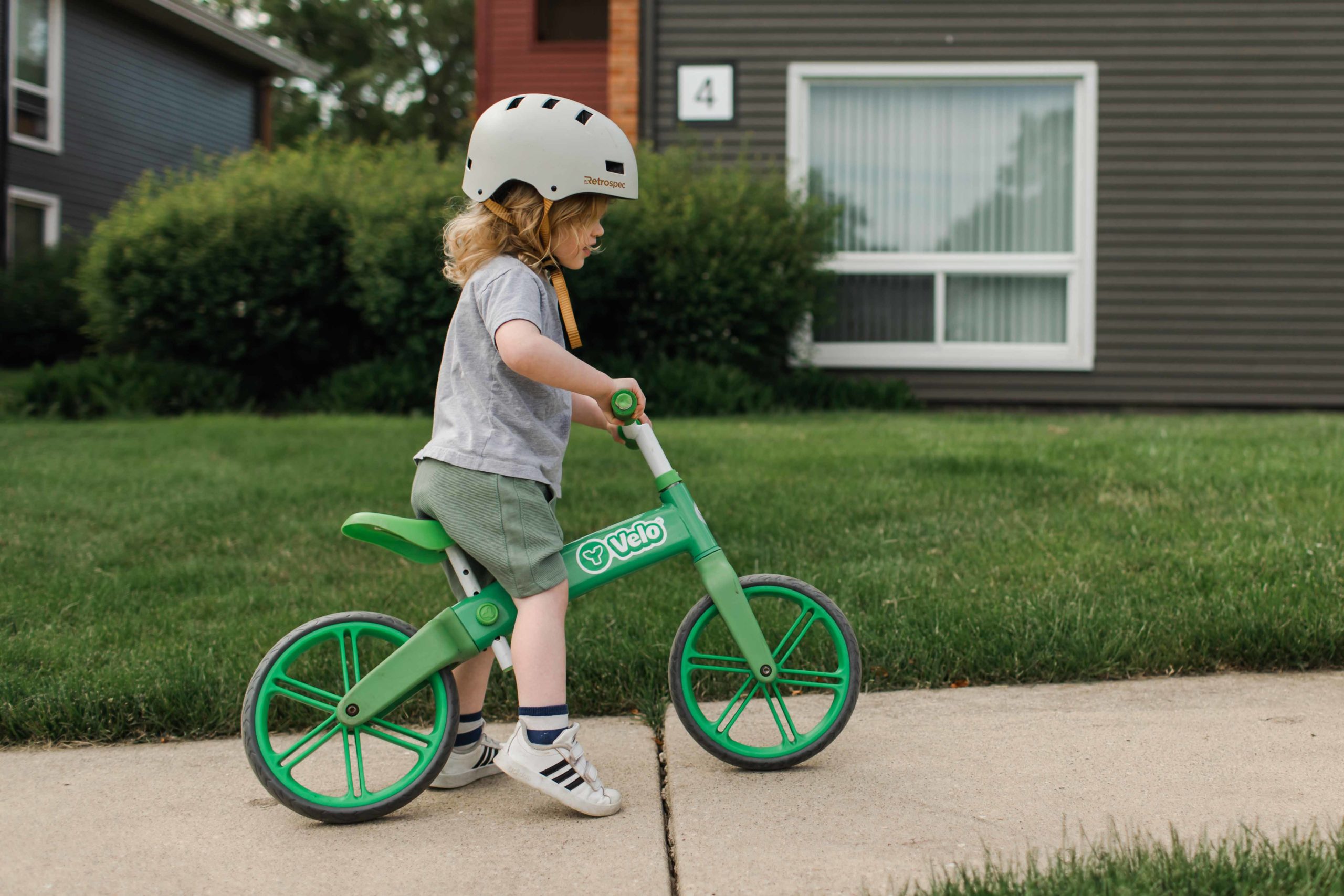 Saint Charles Illinois Family In Home Lifestyle Session toddler riding bike