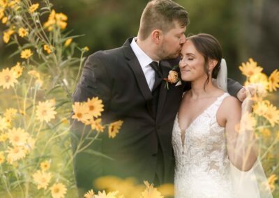 Summer Fall Hornbaker Gardens Illinois Wedding Photography Catholic Mass Ceremony