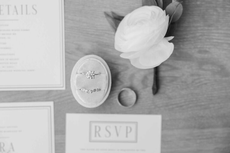 Bright Light Rings The Pavillion at Orchard Ridge Farms Summer Fall September Wedding By Mary Rose Photography-3