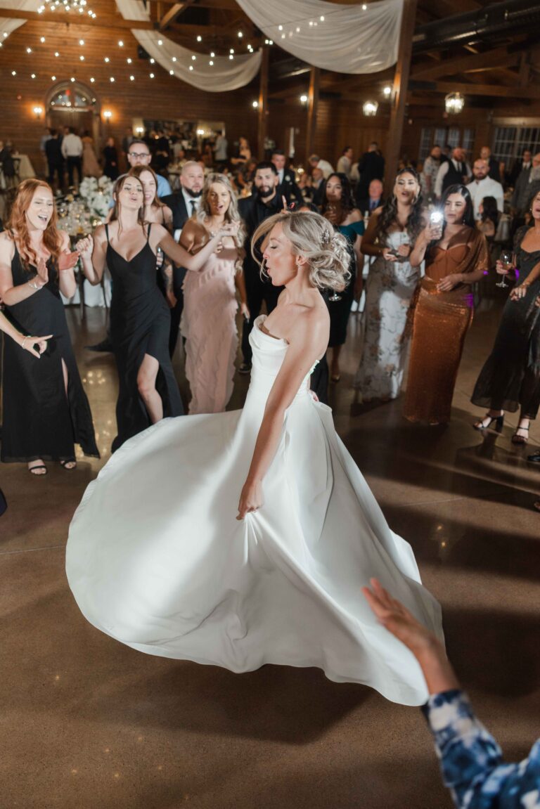 Classic Light Bride Dancing The Pavillion at Orchard Ridge Farms Summer Fall September Wedding By Mary Rose Photography-171