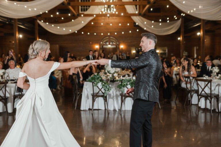 Classic Light Dance Twirl The Pavillion at Orchard Ridge Farms Summer Fall September Wedding By Mary Rose Photography-163
