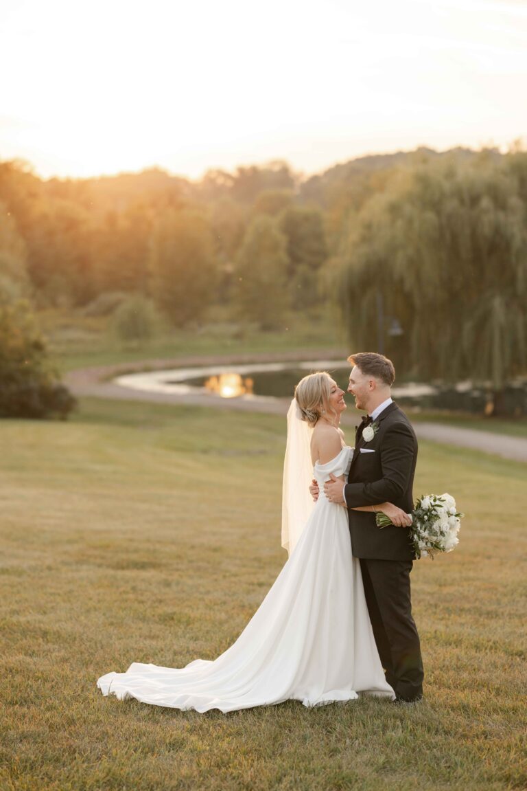 Classic Light Hugging The Pavillion at Orchard Ridge Farms Summer Fall September Wedding By Mary Rose Photography-126