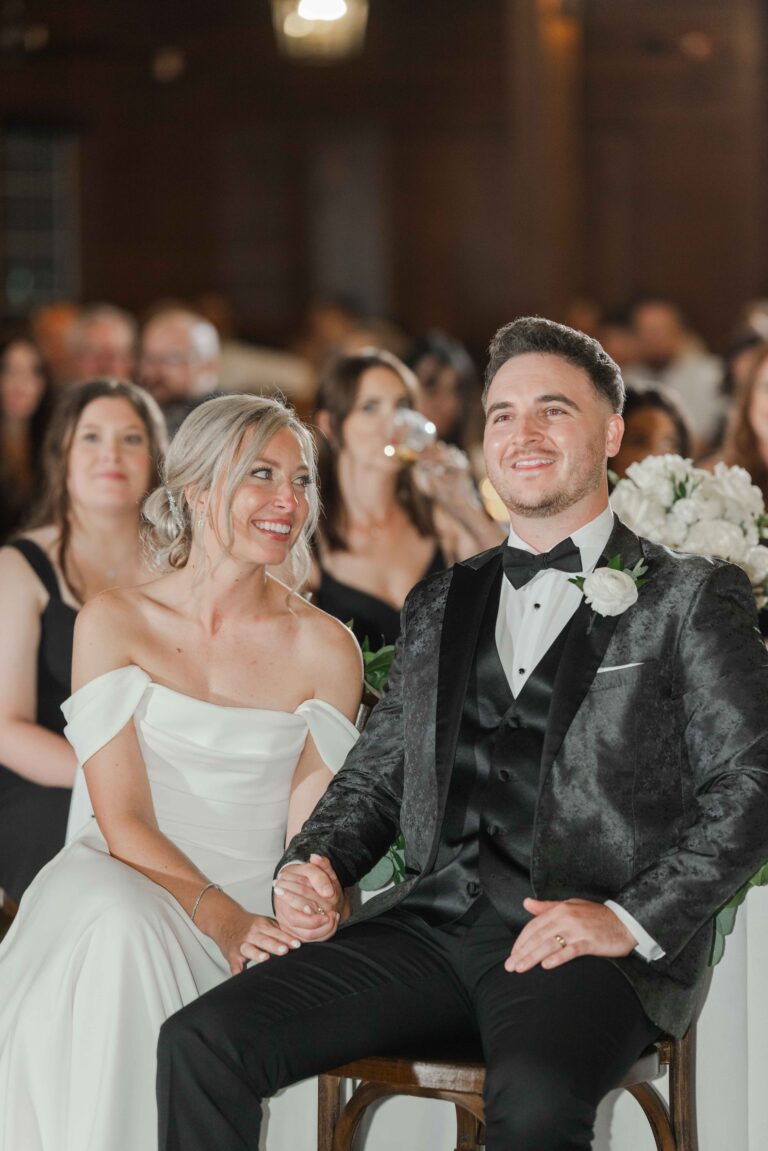 Classic Light Speech Reactions The Pavillion at Orchard Ridge Farms Summer Fall September Wedding By Mary Rose Photography-152