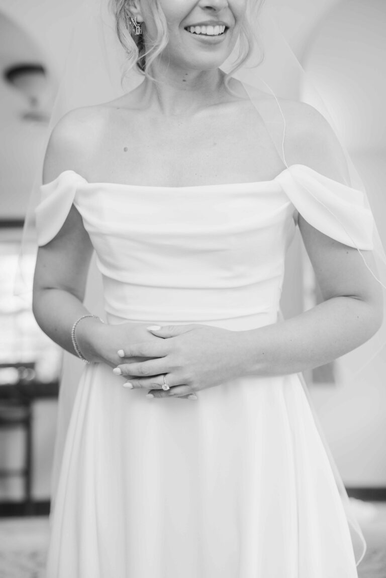 Modern Light Bride Black and White The Pavillion at Orchard Ridge Farms Summer Fall September Wedding By Mary Rose Photography-30