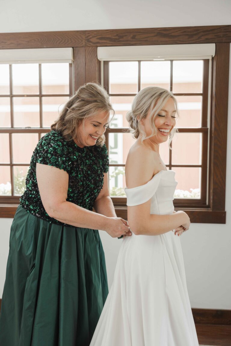 Modern Light Mother and Bride Dress The Pavillion at Orchard Ridge Farms Summer Fall September Wedding By Mary Rose Photography-17