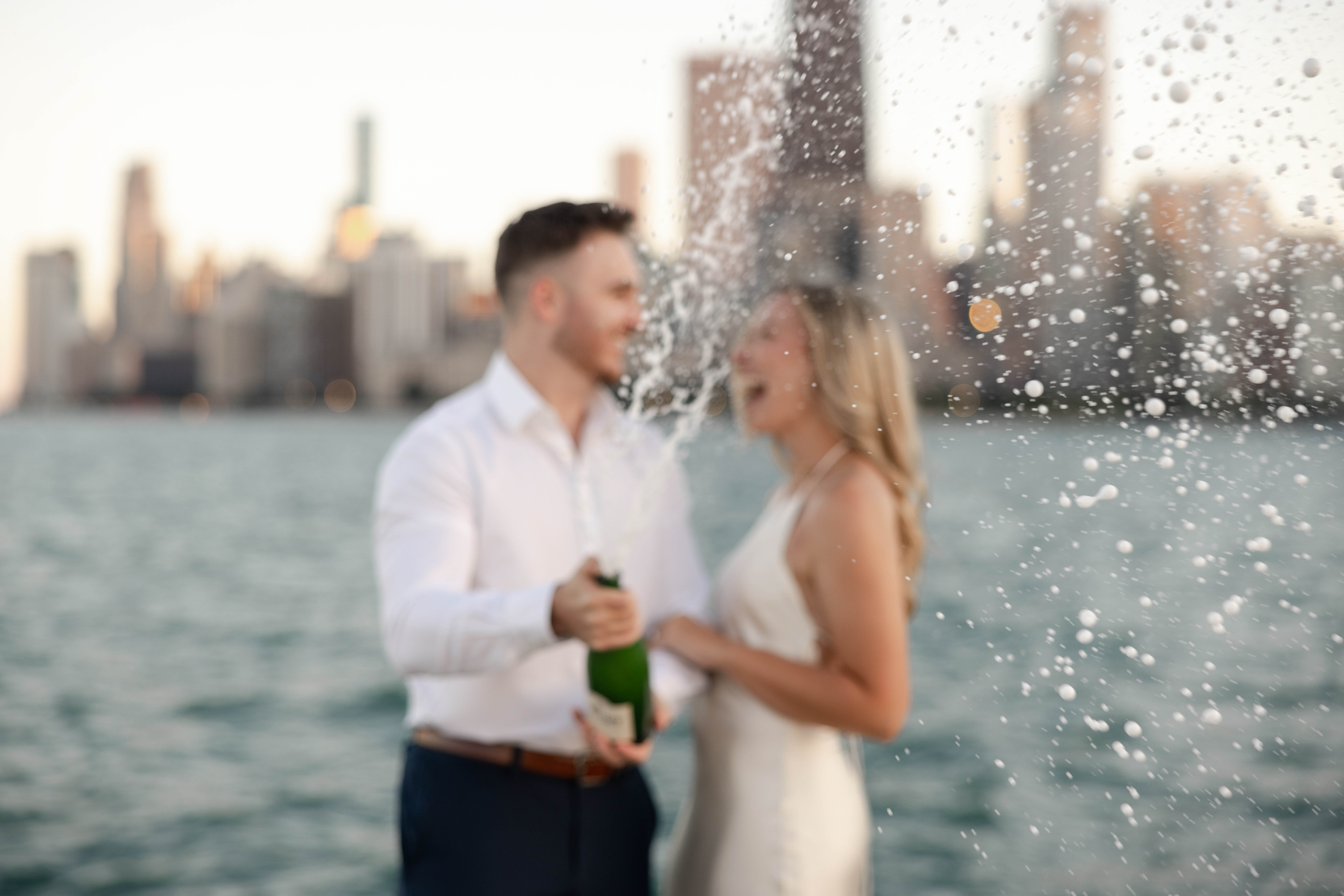 Chicago Skyline Engagement Photography Session