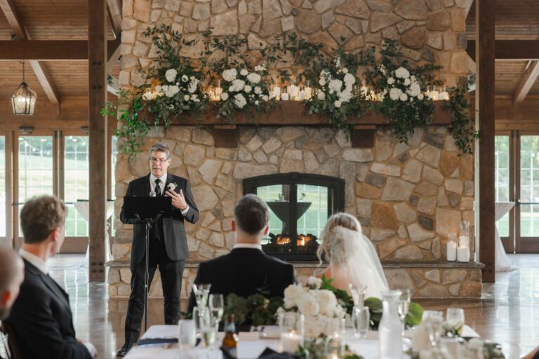 Speeches Soft Bright The Pavillion at Orchard Ridge Farms Summer Fall September Wedding By Mary Rose Photography-89