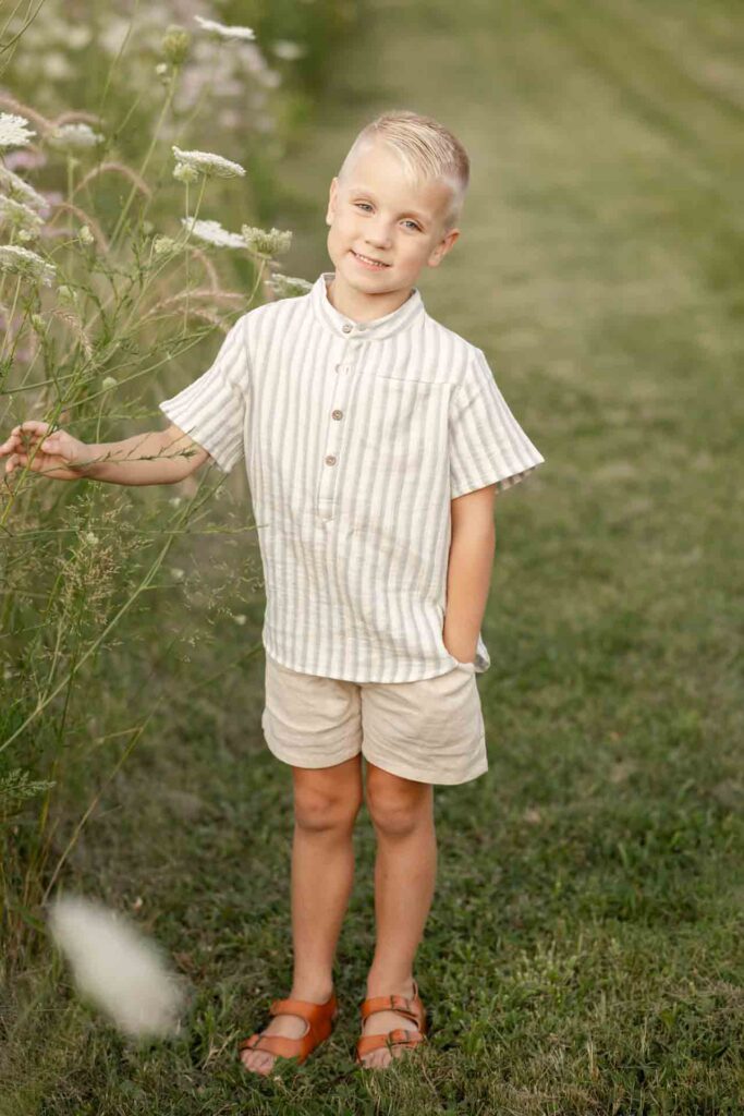 11-Big Boy Fresh Soft Summer Outdoor Family Photoshoot Saint Charles Illinois By Mary Rose Photography