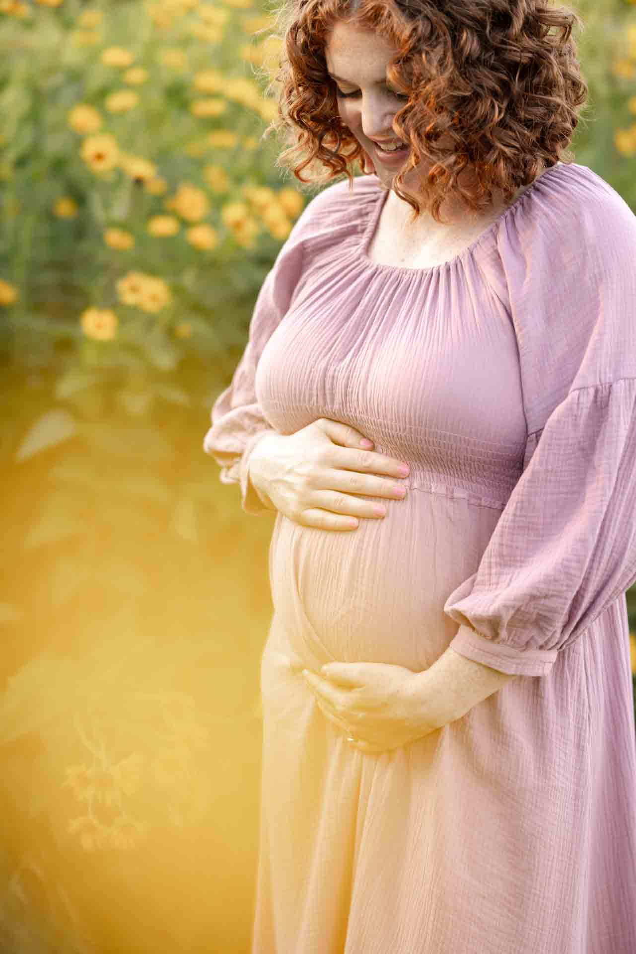12-Golden Hour Light Classic Saint Charles Illinois Fall Outdoor Maternity Session By Mary Rose Photography