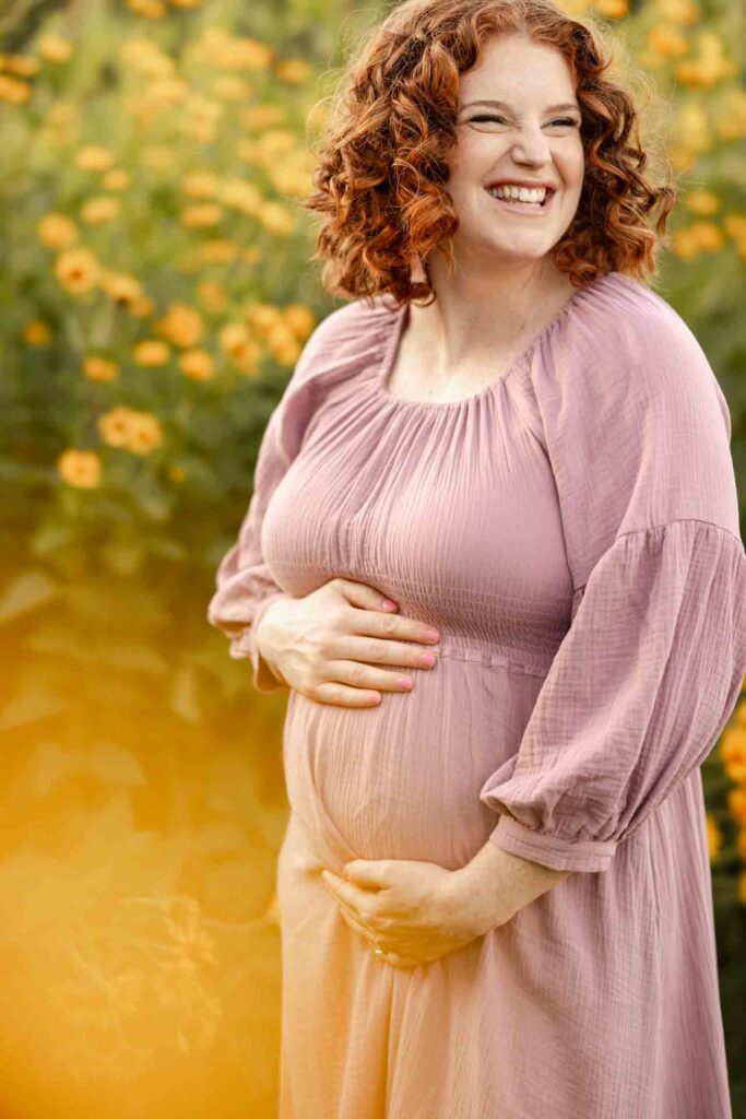 13-Smiling Light Classic Saint Charles Illinois Fall Outdoor Maternity Session By Mary Rose Photography