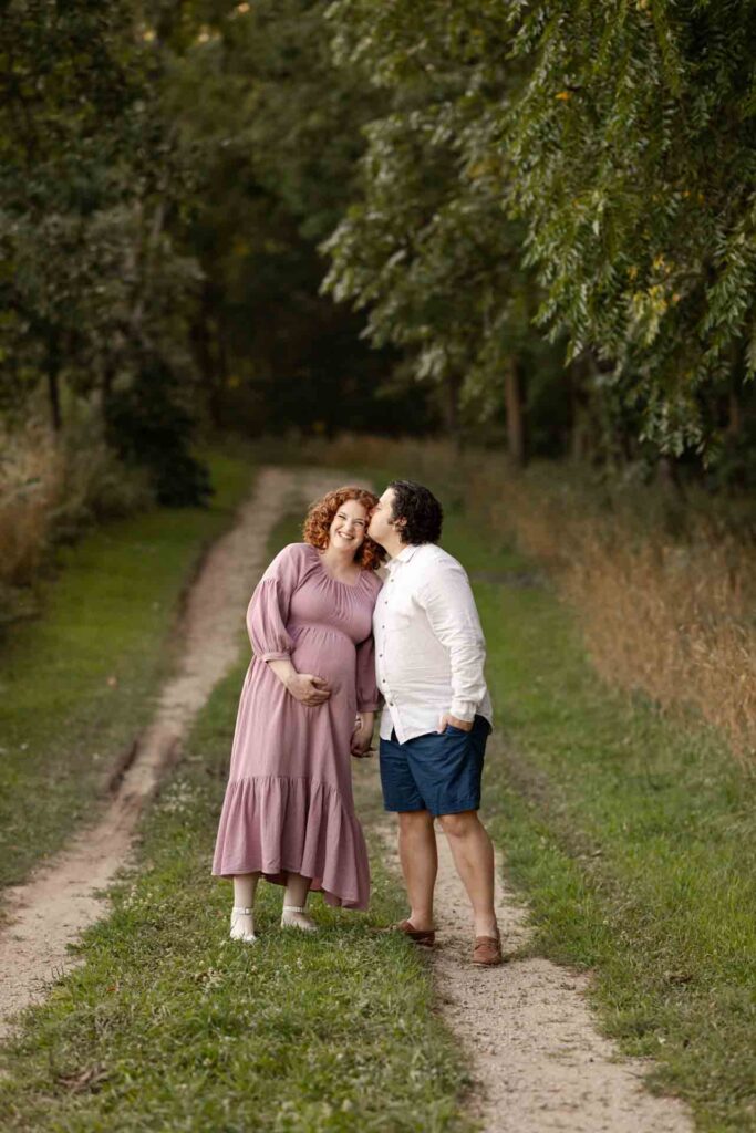 17-Light Classic Husband Wife Saint Charles Illinois Fall Outdoor Maternity Session By Mary Rose Photography