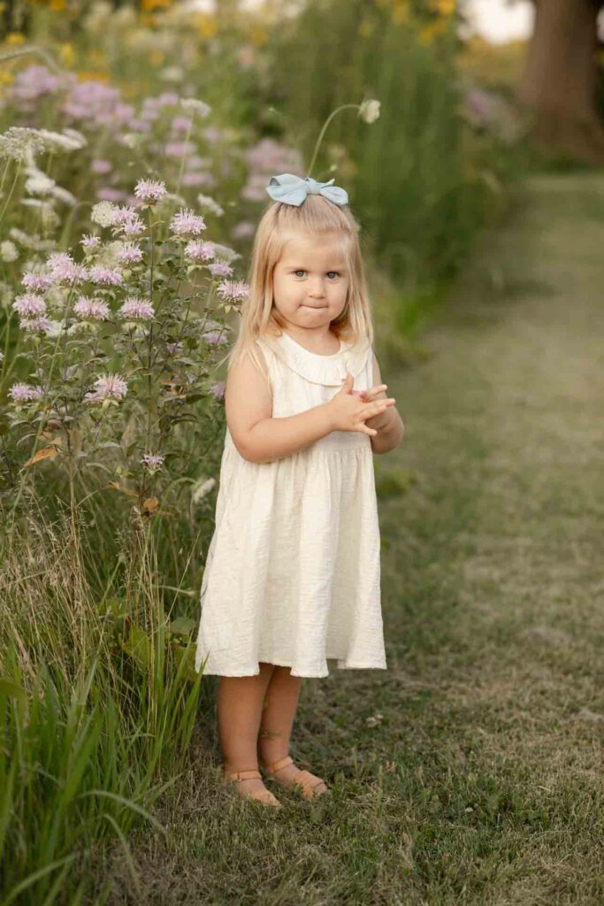 18-Fresh Soft Summer Outdoor Family Photoshoot Toddler By Flowers Saint Charles Illinois By Mary Rose Photography