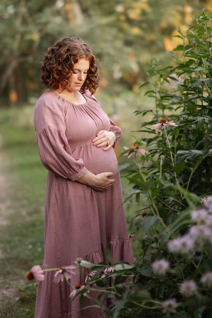 18-Light Classic By Flowers Saint Charles Illinois Fall Outdoor Maternity Session By Mary Rose Photography