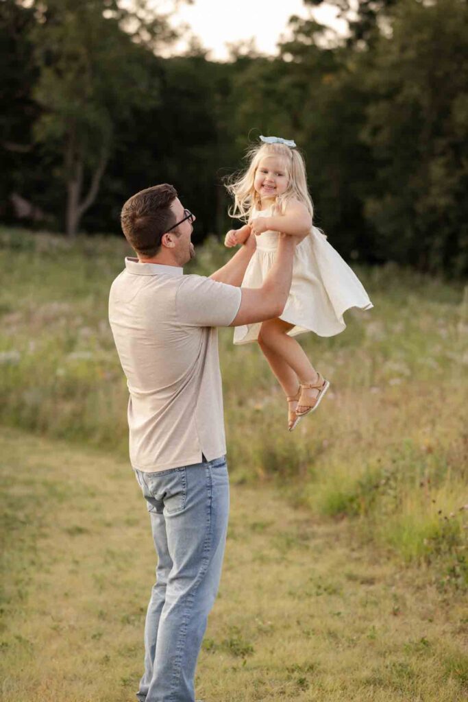 22-Fresh Soft Daddy Lifting Baby Summer Outdoor Family Photoshoot Saint Charles Illinois By Mary Rose Photography