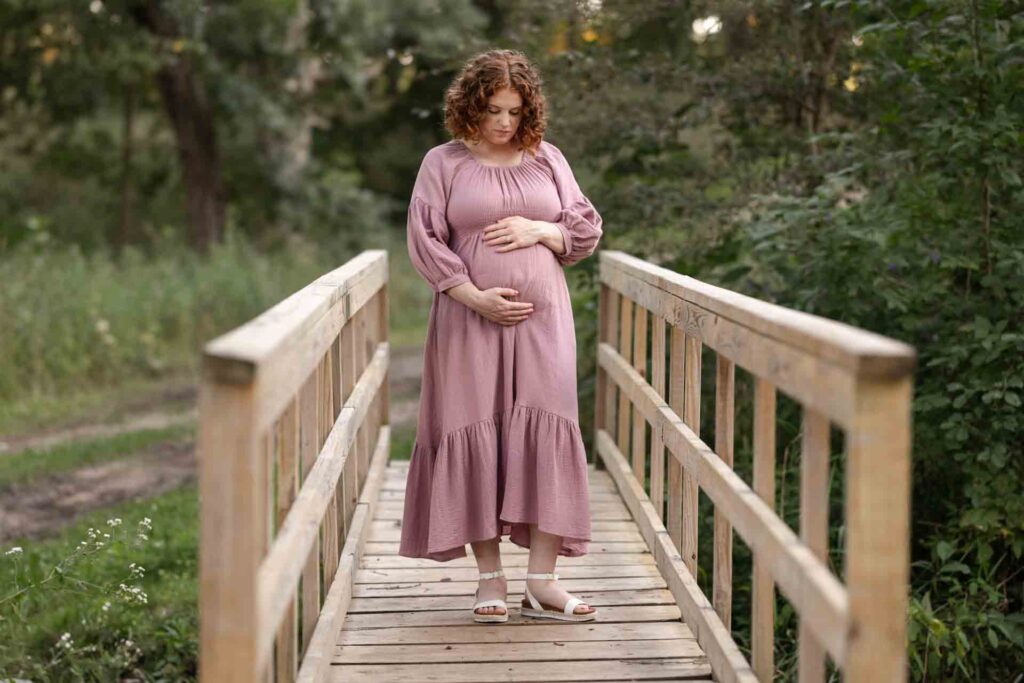 23-Soft Classic Saint Charles Illinois Fall Outdoor Maternity Session By Mary Rose Photography