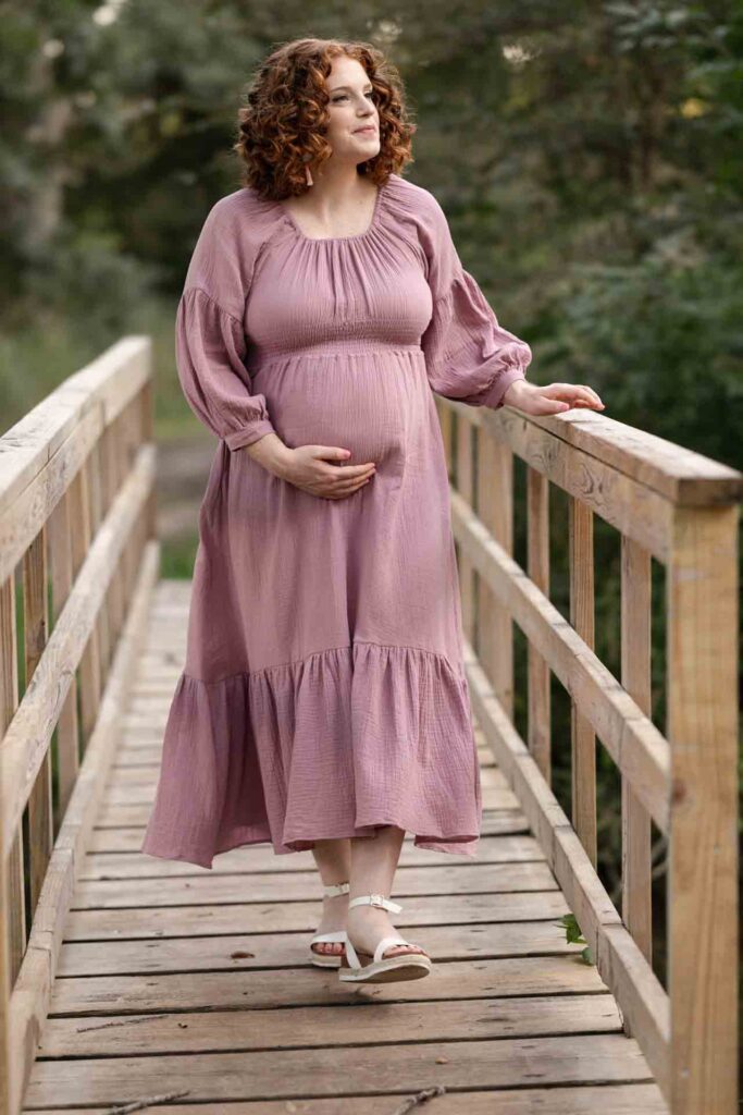 29-Light Classic Walking Along Saint Charles Illinois Fall Outdoor Maternity Session By Mary Rose Photography