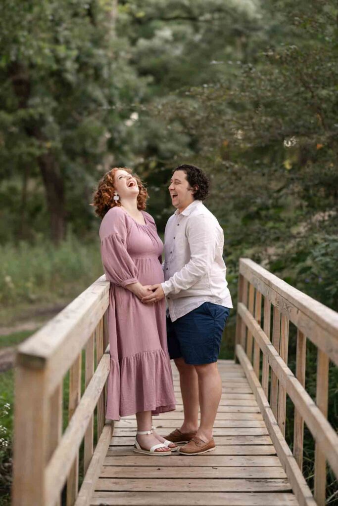 32-Light Classic Saint Charles Illinois Fall Outdoor Maternity Smiling Session By Mary Rose Photography