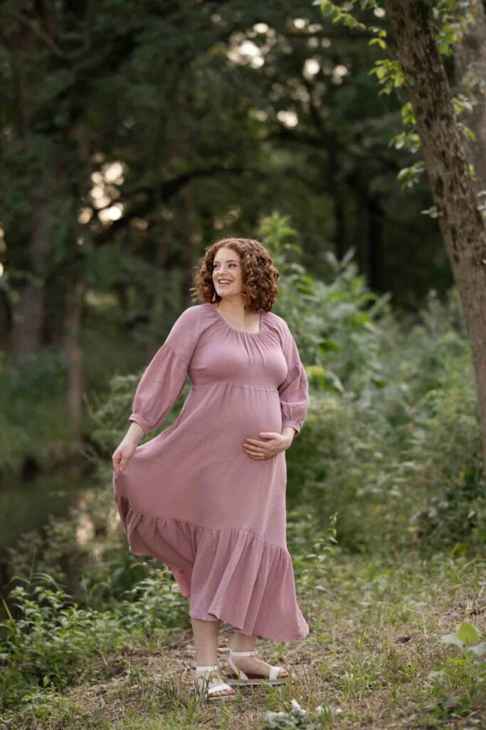 33-Twirling Light Classic Saint Charles Illinois Fall Outdoor Maternity Session By Mary Rose Photography