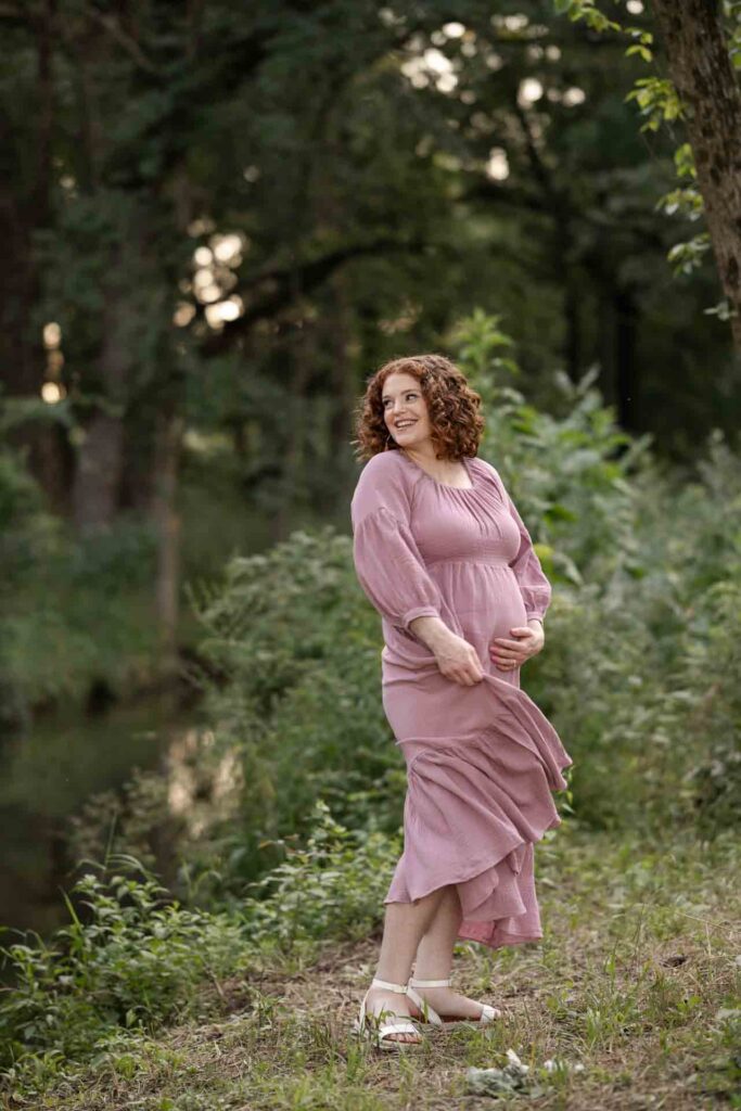 34-Light Classic By The Forest Saint Charles Illinois Fall Outdoor Maternity Session By Mary Rose Photography