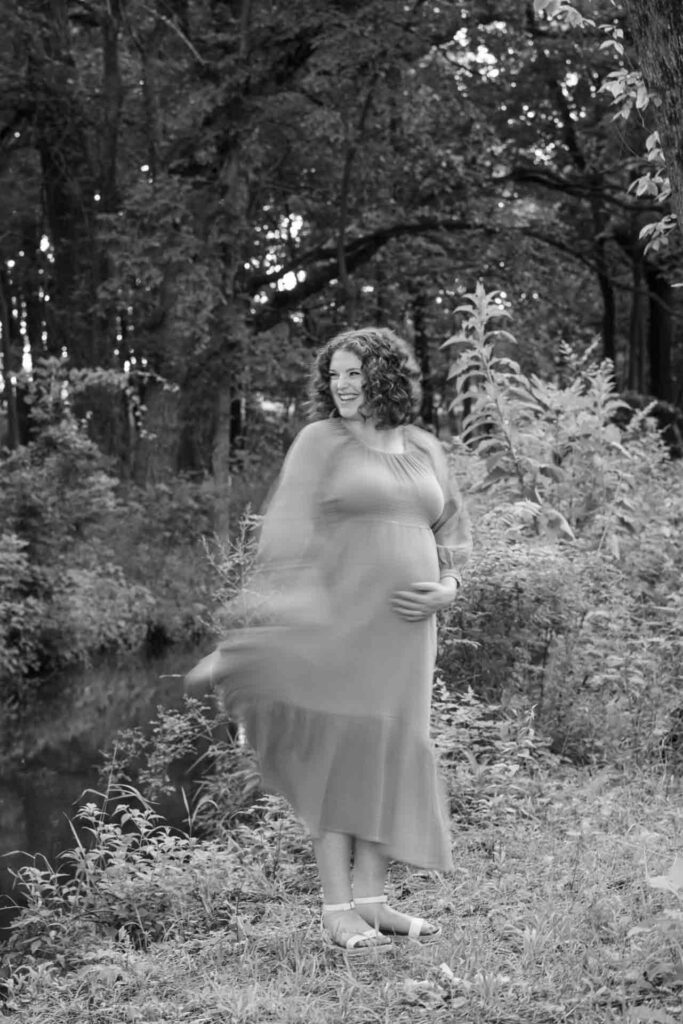 35-Swirling Light Classic Saint Charles Illinois Fall Outdoor Maternity Session By Mary Rose Photography