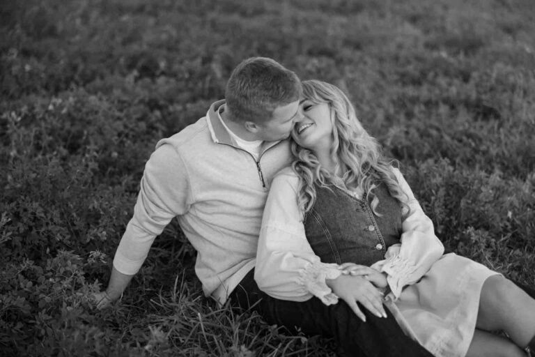 38-Light Modern Engagement Photoshoot In Field by Saint Charles Engagement Photographer Mary Rose
