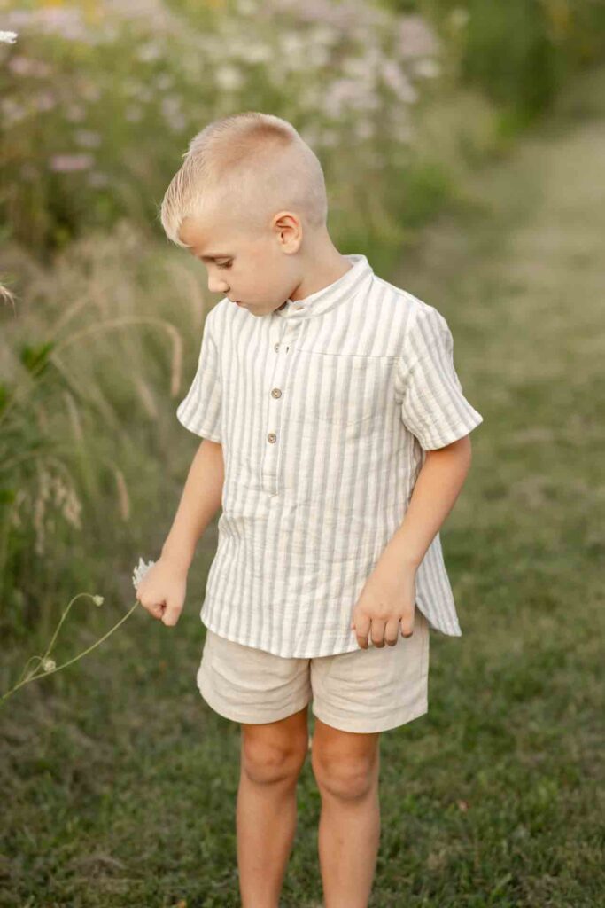 4-Fresh Soft Toddler Son Summer Outdoor Family Photoshoot Saint Charles Illinois By Mary Rose Photography