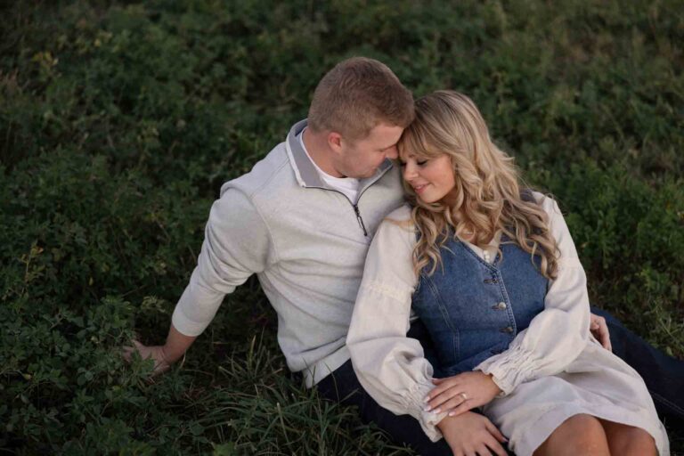 41-Sitting Together Soft Light Engagement Photoshoot by Saint Charles Illinois Engagement Photographer Mary Rose