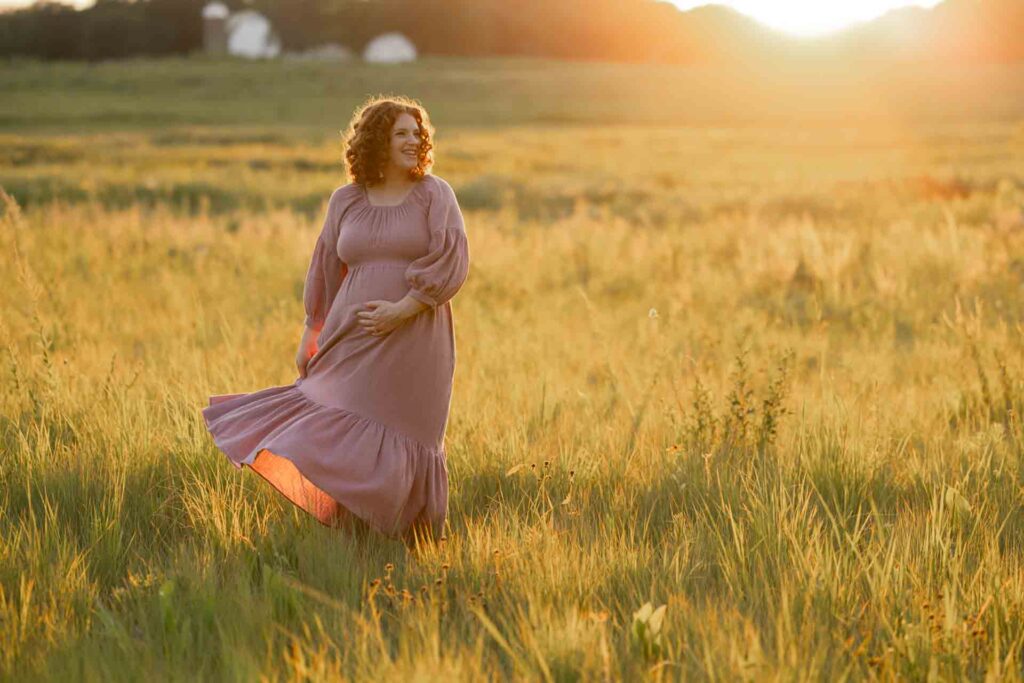 43-Light Classic Saint Charles Illinois Fall Outdoor Maternity Sunset Session By Mary Rose Photography
