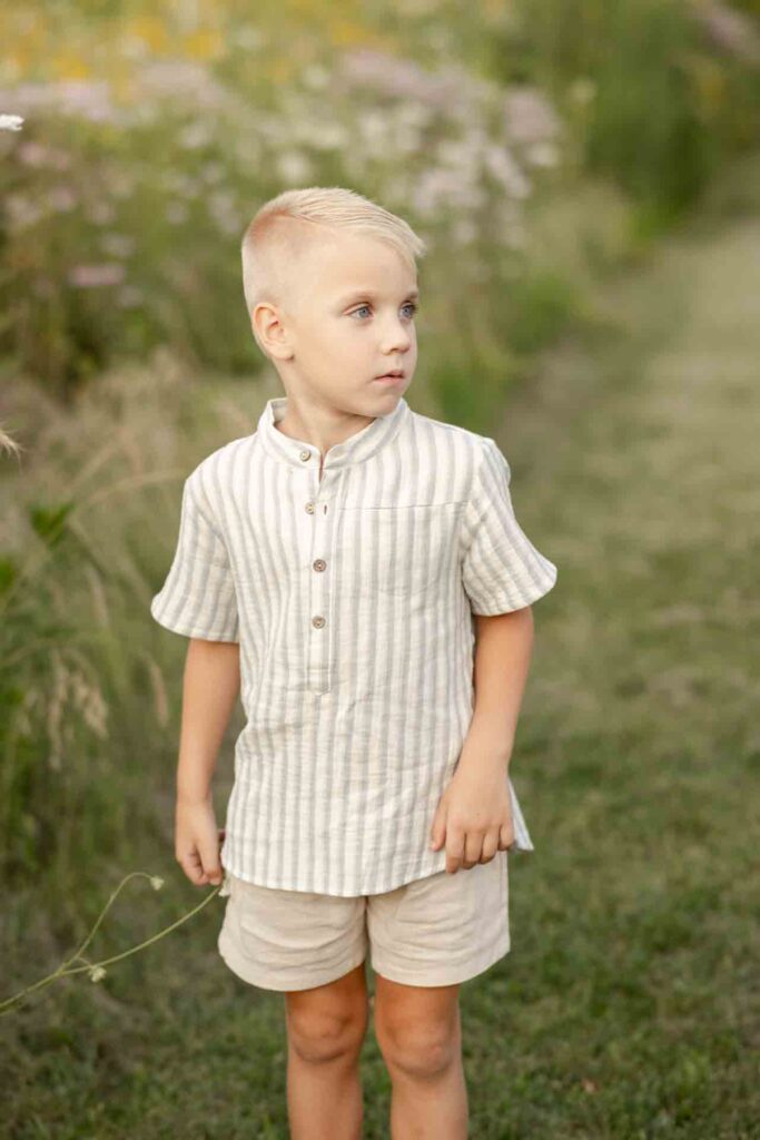5-Fresh Soft Summer Outdoor Young Son Family Photoshoot Saint Charles Illinois By Mary Rose Photography